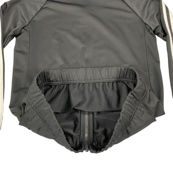 adidas Track Jacket Womens Medium Black Polyester Logo Long Sleeve Full Zipper - Picture 15 of 16